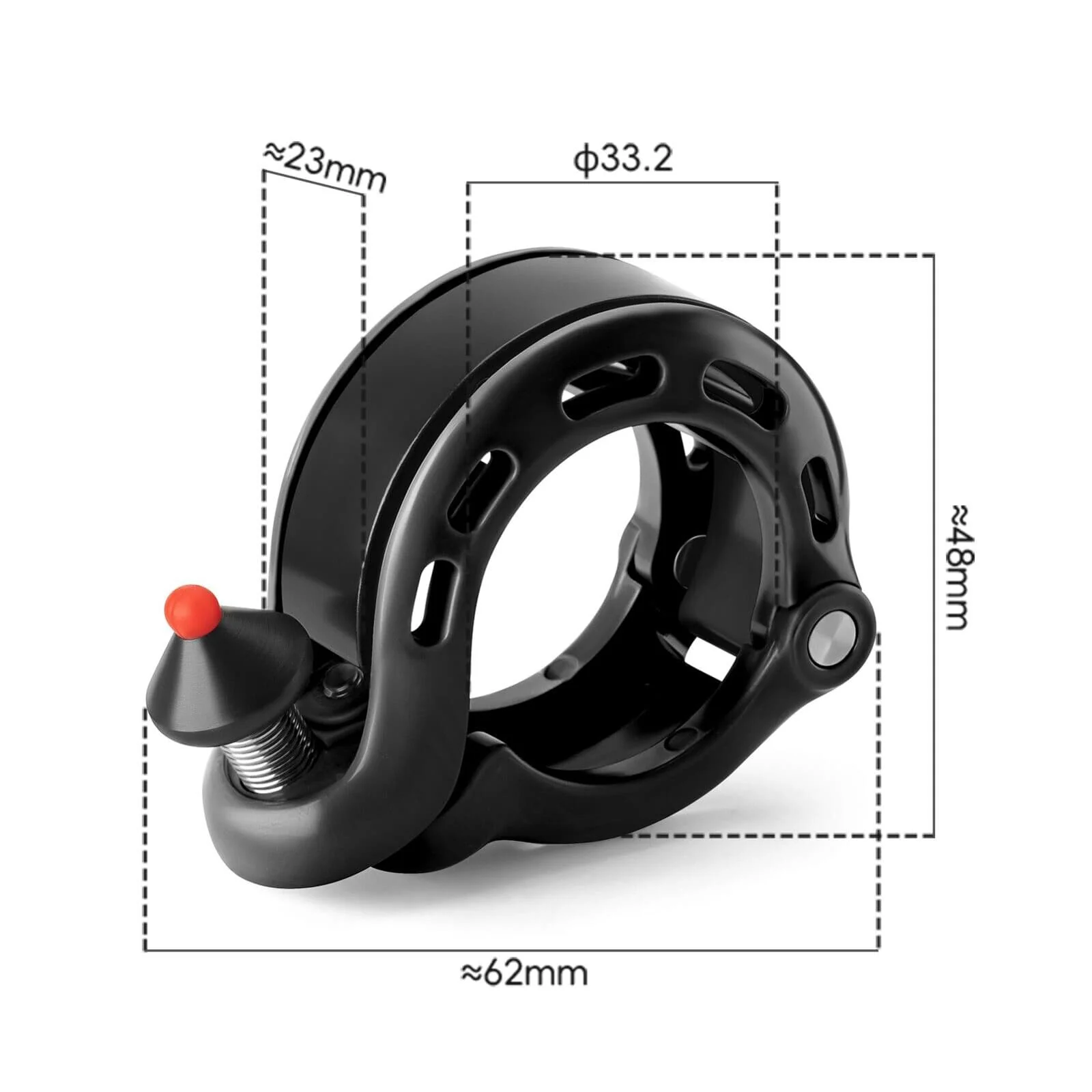 ROCKBROS 100dB Versteckte Fahrradklingel Regenfest und Rostfrei - Image 11