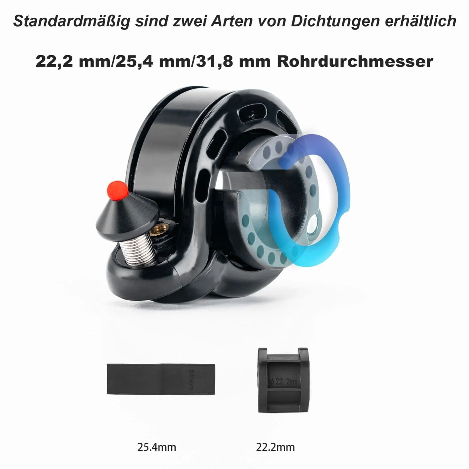 ROCKBROS 100dB Versteckte Fahrradklingel Regenfest und Rostfrei - Image 6