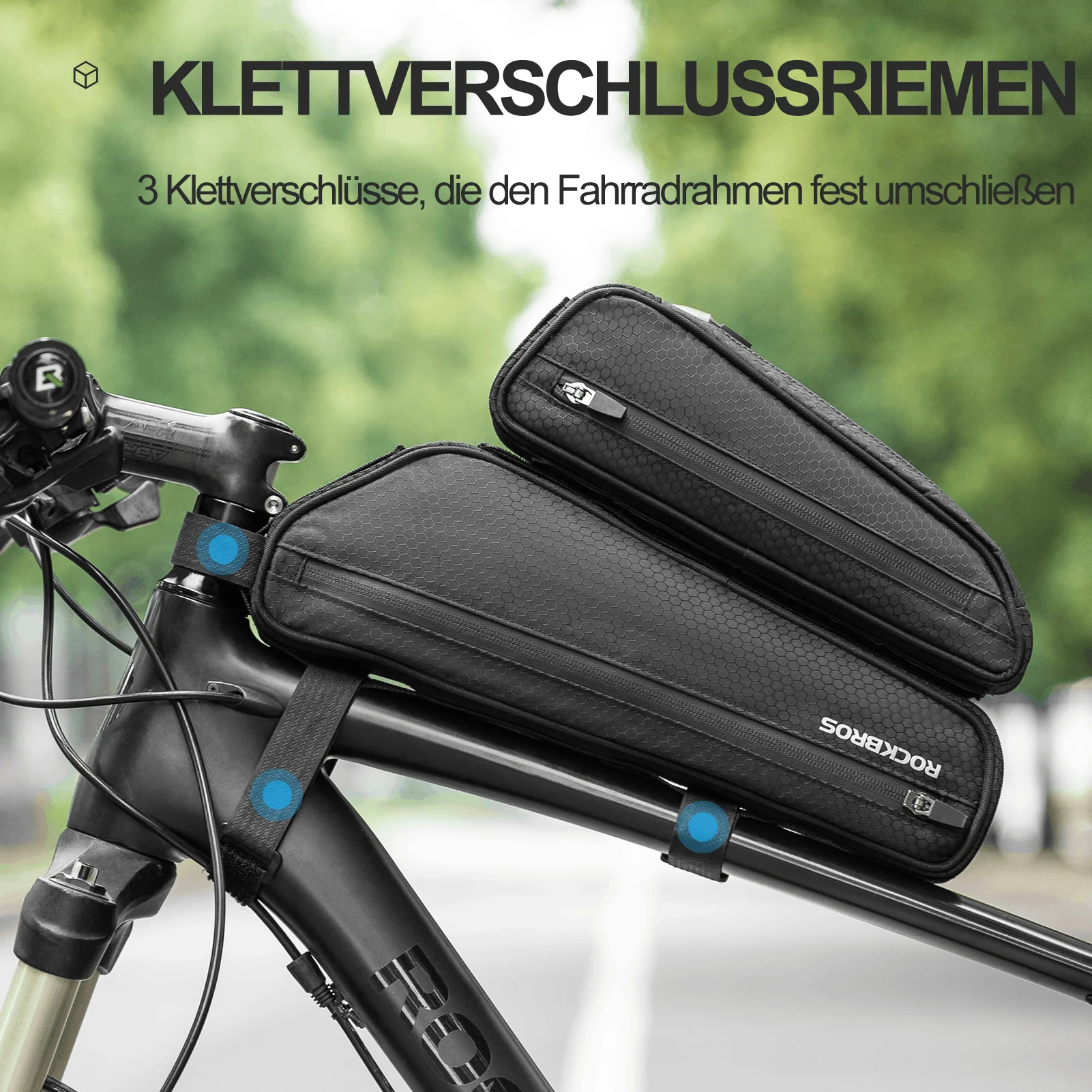 ROCKBROS 2 in 1 Fahrradtasche Set Rahmentasche Oberrohrtasche  2,5L - Image 5