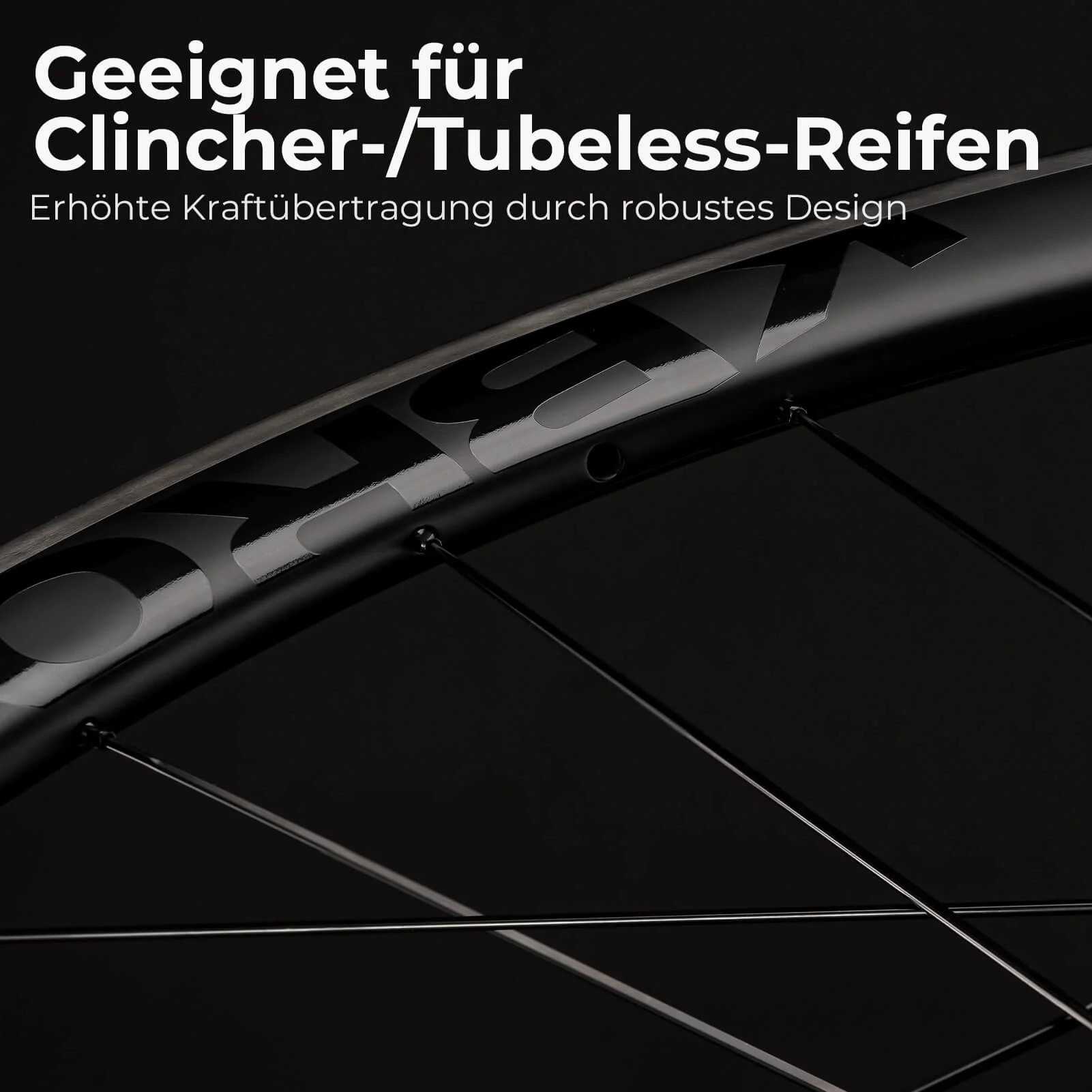 ROCKBROS 700C Carbon Laufradsatz 38mm Felgenbremse Steckachse Laufrad Set für Rennrad - Image 4
