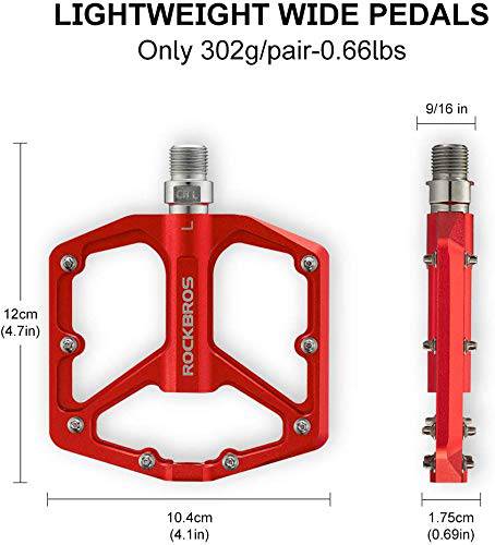 ROCKBROS Aluminium Platform Pedale 9/16 Zoll für MTB E-Bike Stadtrad - Image 11