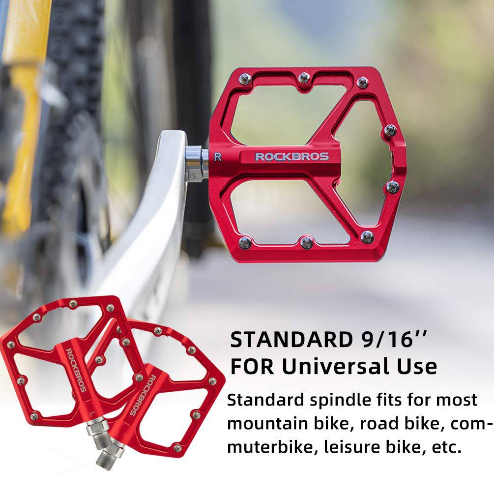 ROCKBROS Aluminium Platform Pedale 9/16 Zoll für MTB E-Bike Stadtrad - Image 13