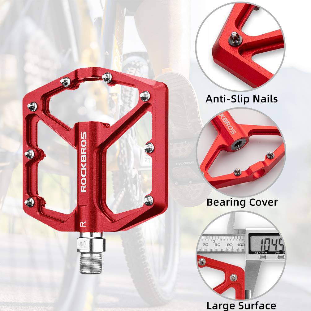 ROCKBROS Aluminium Platform Pedale 9/16 Zoll für MTB E-Bike Stadtrad - Image 15