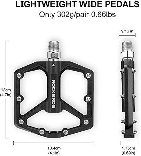 ROCKBROS Aluminium Platform Pedale 9/16 Zoll für MTB E-Bike Stadtrad - Image 19