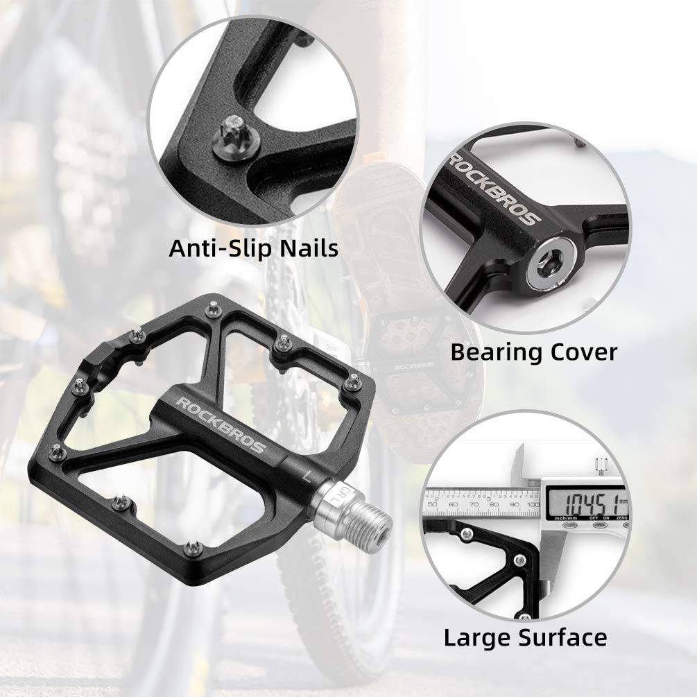 ROCKBROS Aluminium Platform Pedale 9/16 Zoll für MTB E-Bike Stadtrad - Image 23
