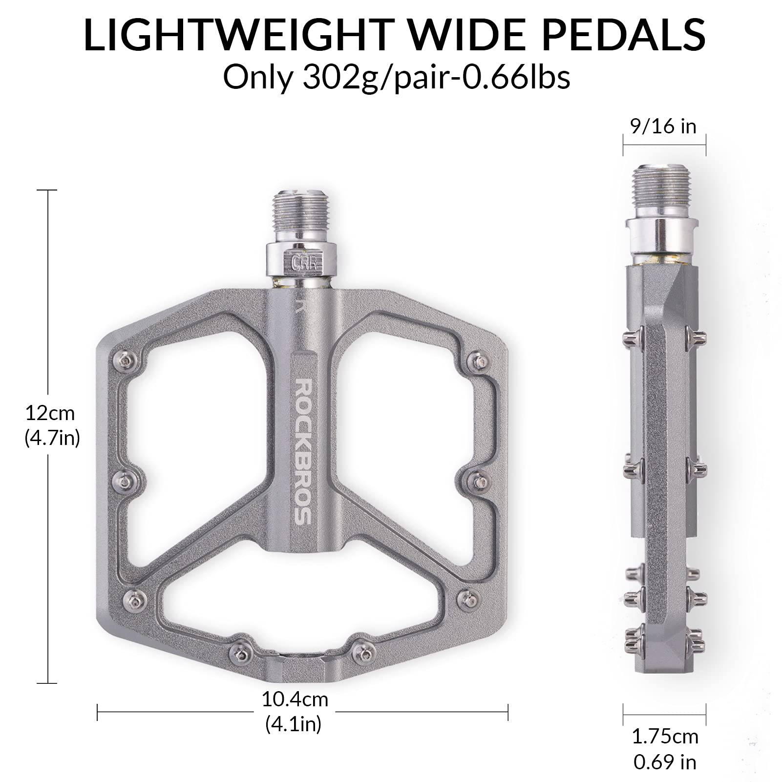 ROCKBROS Aluminium Platform Pedale 9/16 Zoll für MTB E-Bike Stadtrad - Image 27