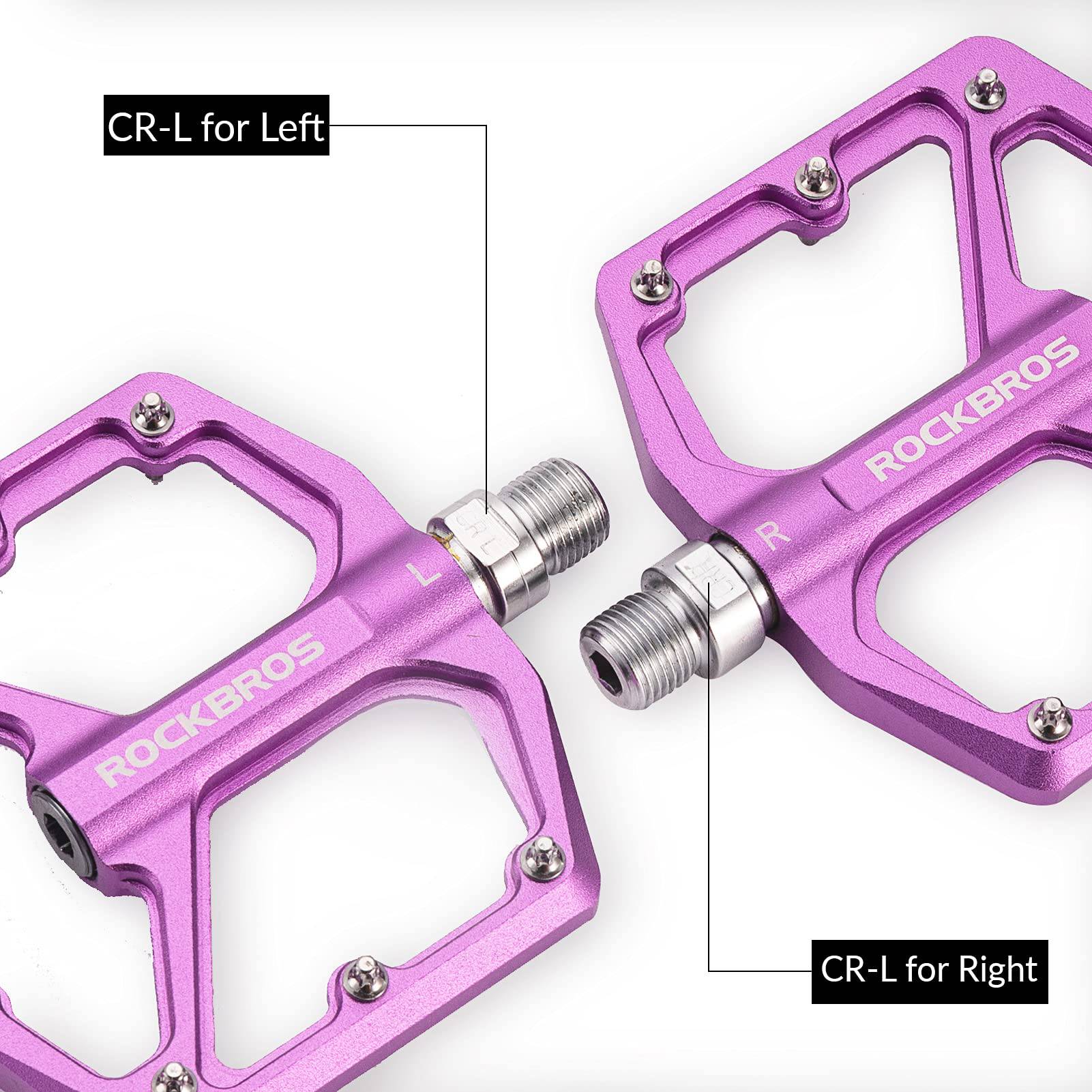 ROCKBROS Aluminium Platform Pedale 9/16 Zoll für MTB E-Bike Stadtrad - Image 32