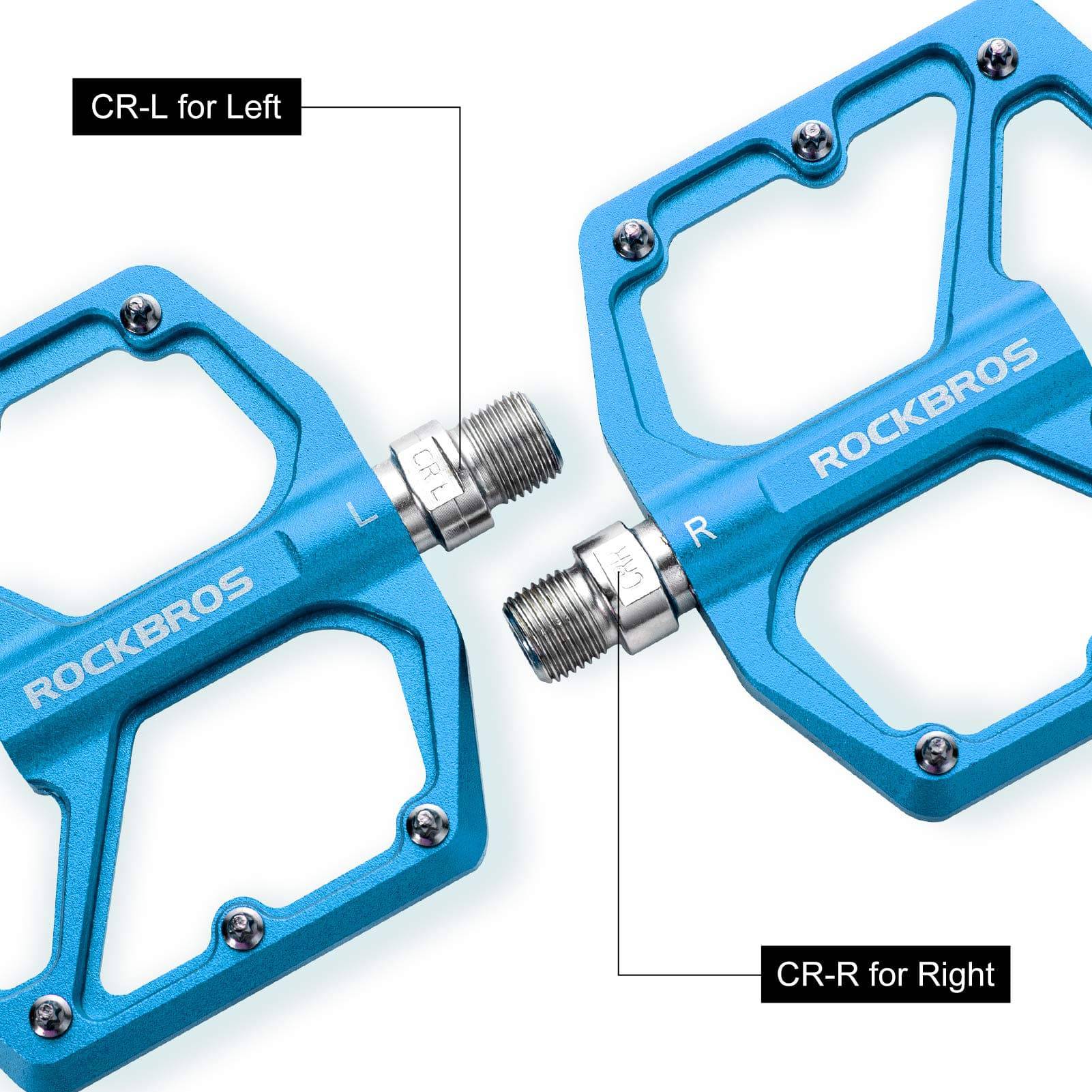 ROCKBROS Aluminium Platform Pedale 9/16 Zoll für MTB E-Bike Stadtrad - Image 6
