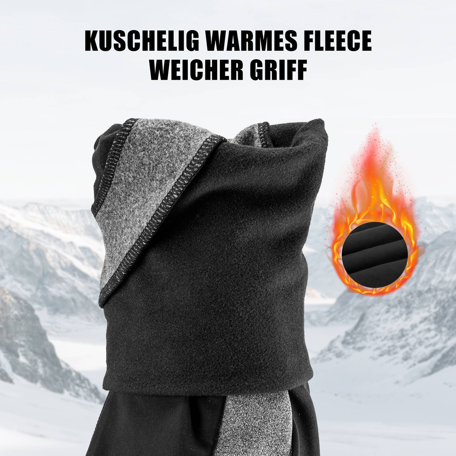 ROCKBROS Armlinge Winter Armwärmer für Radsport Wandern Laufen Outdoor - Image 6