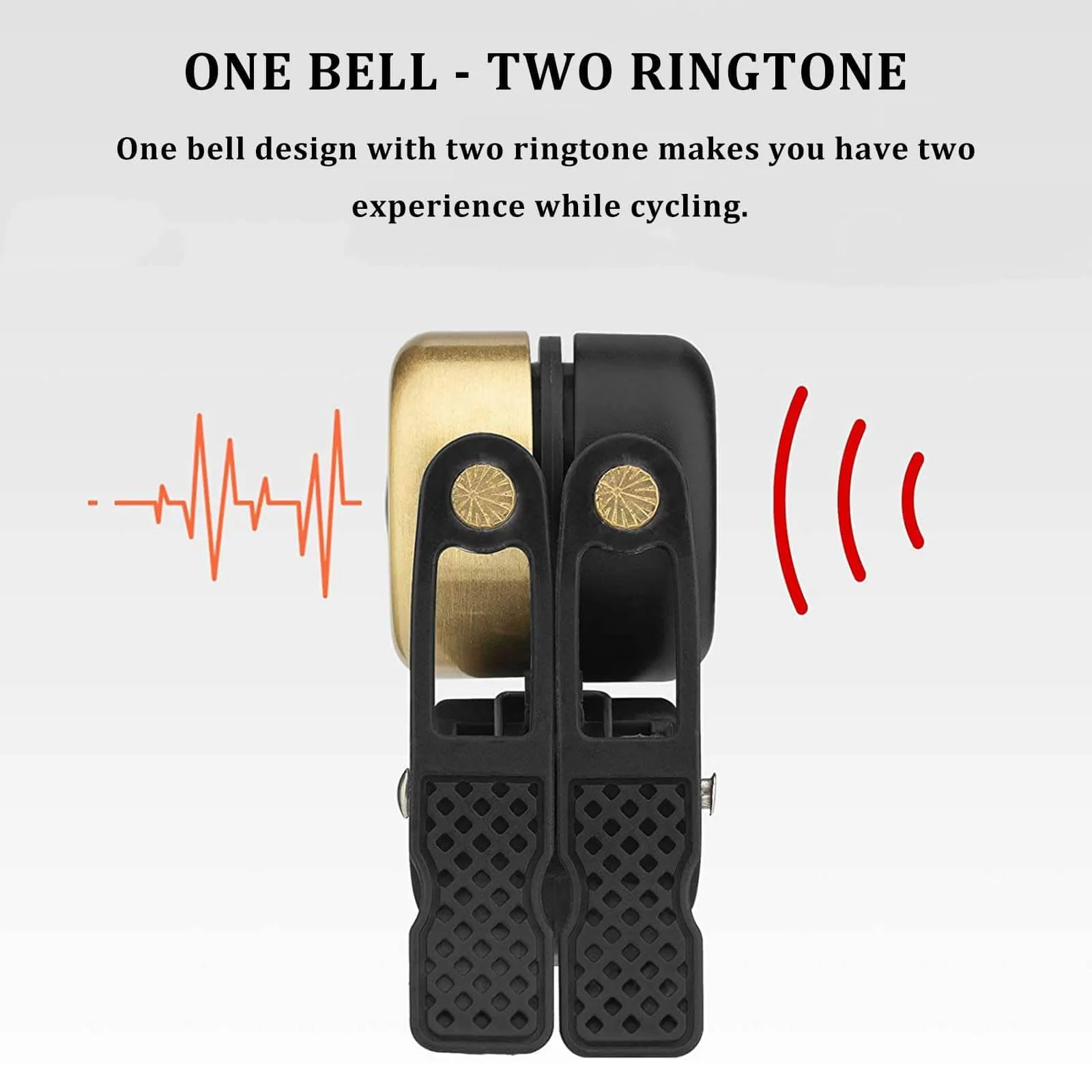 ROCKBROS Classic Brass Fahrradklingel Mini Fahrradglocken 1-2 Ringtone - Image 12