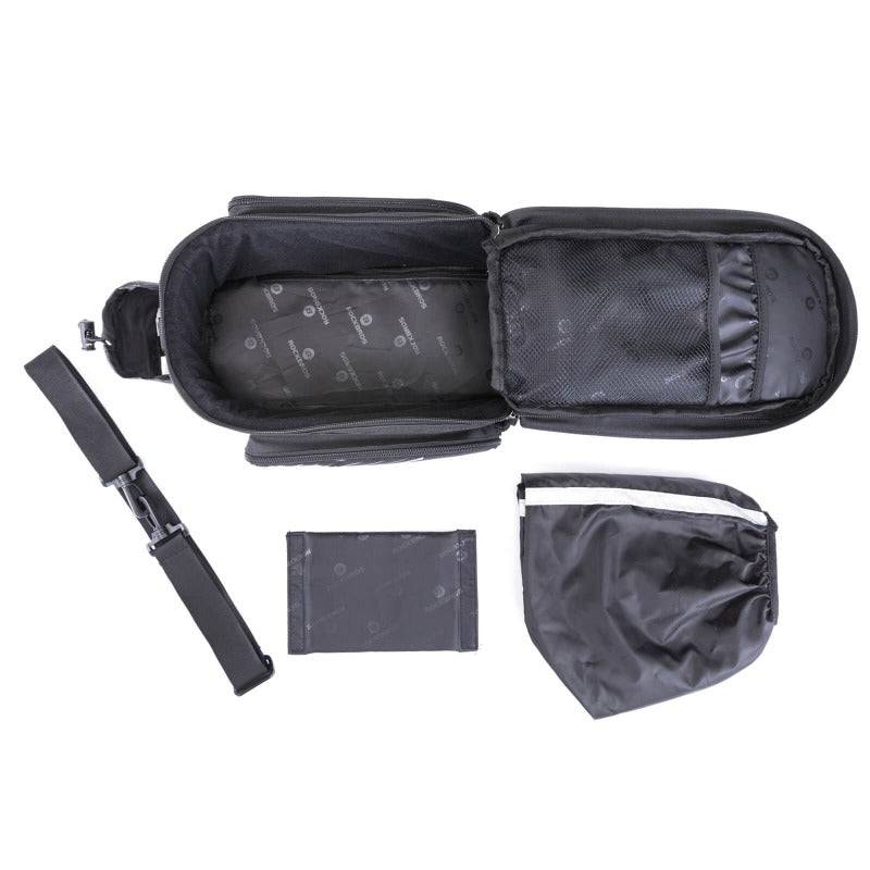 ROCKBROS Fahrrad Gepäckträgertasche Schwarz 9-12L mit 2 faltbare Seitentaschen - Image 9