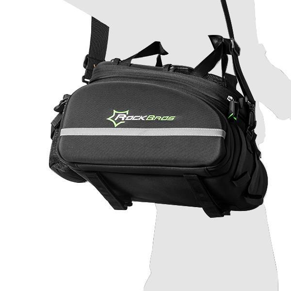 ROCKBROS Fahrrad Gepäckträgertasche wasserdichte mit Regenschutz 17-35L - Image 10