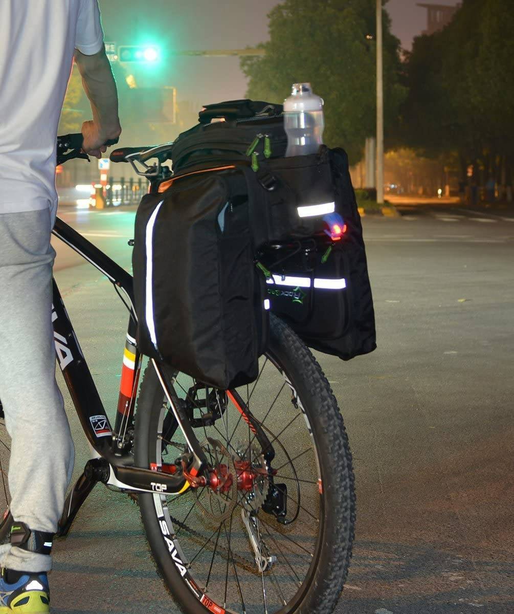 ROCKBROS Fahrrad Gepäckträgertasche wasserdichte mit Regenschutz 17-35L - Image 11