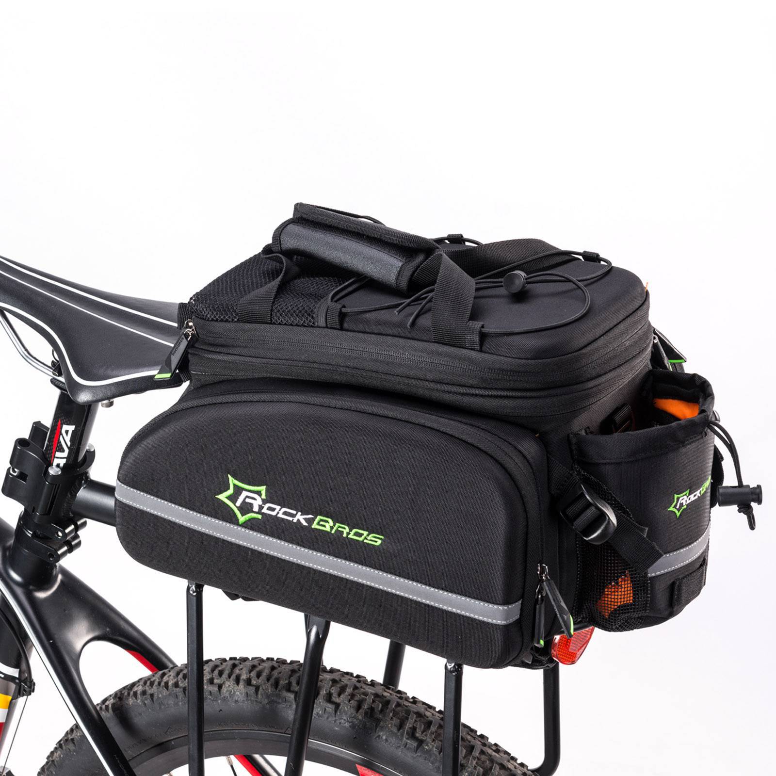 ROCKBROS Fahrrad Gepäckträgertasche wasserdichte mit Regenschutz 17-35L - Image 13