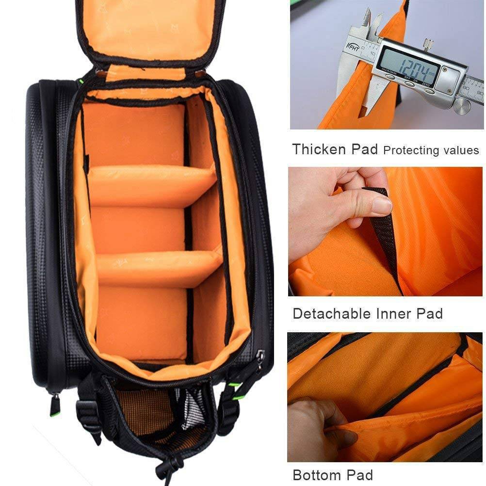 ROCKBROS Fahrrad Gepäckträgertasche wasserdichte mit Regenschutz 17-35L - Image 14