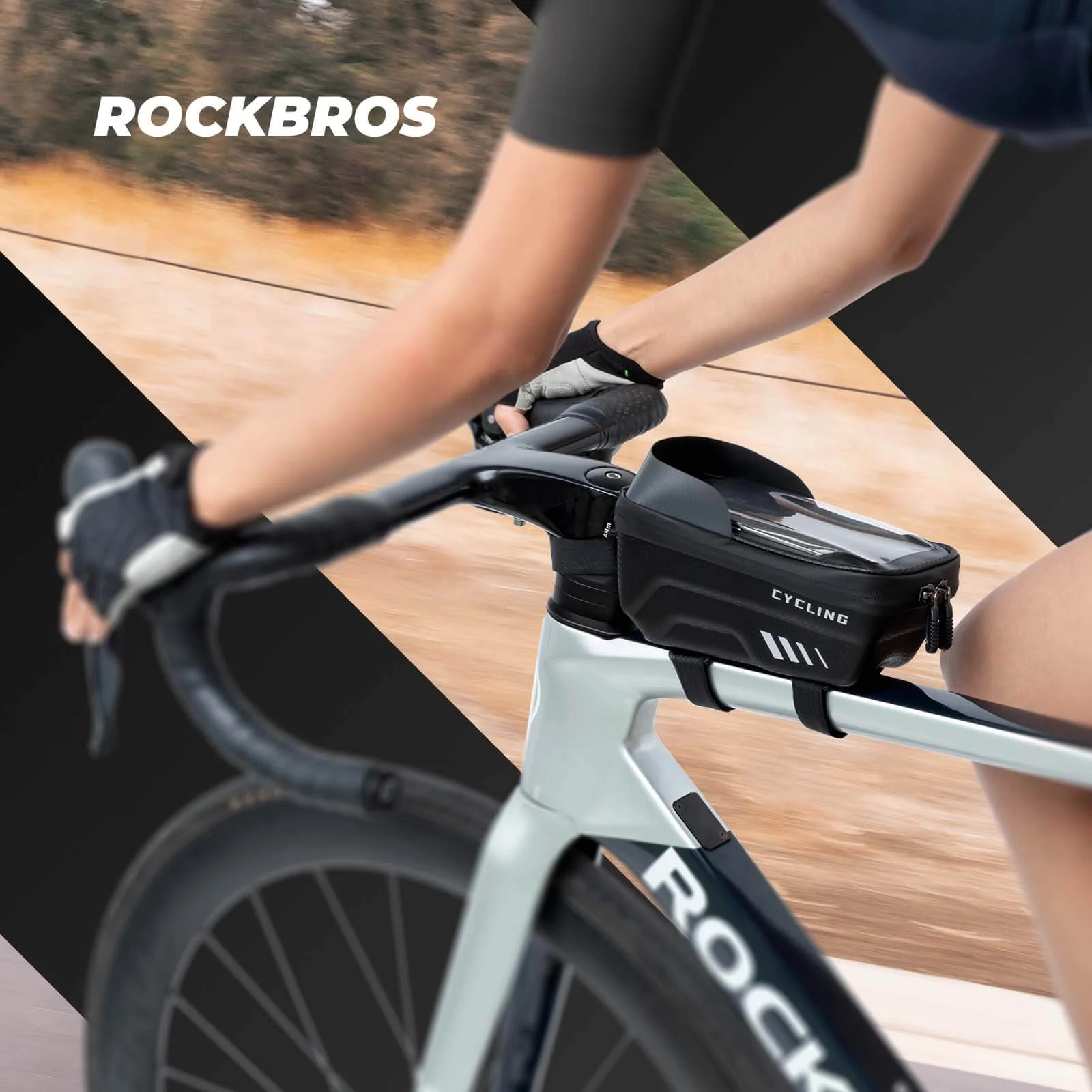 ROCKBROS Fahrrad Handytasche Handyhalterung mit Touchscreen 6.7 Zoll - Image 6