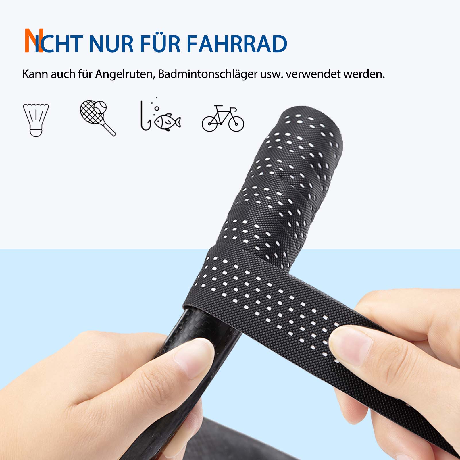 ROCKBROS Fahrrad Lenkerband für MTB Rennrad Standardgröße Vier Farben - Image 6