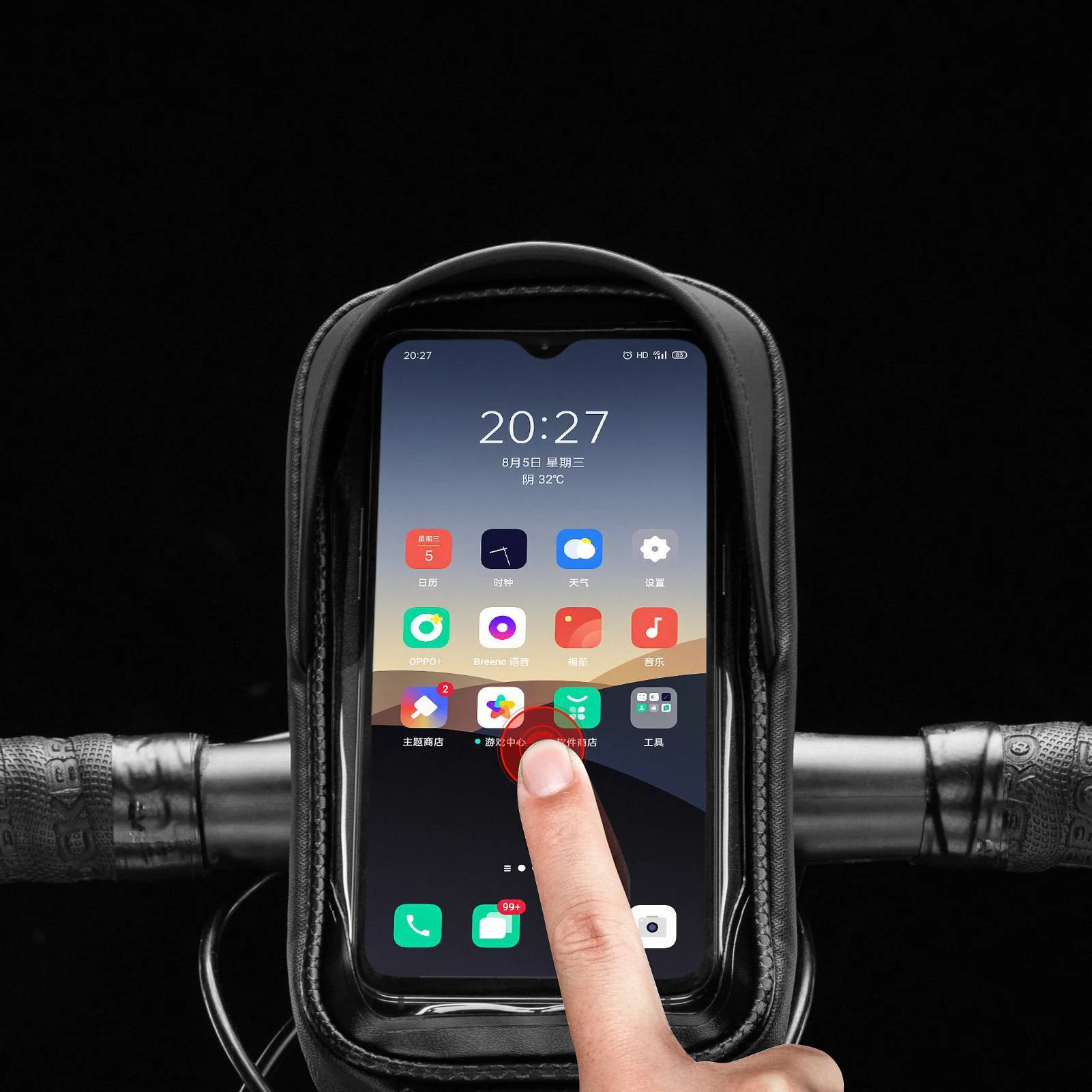 ROCKBROS Fahrrad Lenkertasche Handyhalterung mit TPU Touchscreen - Image 8