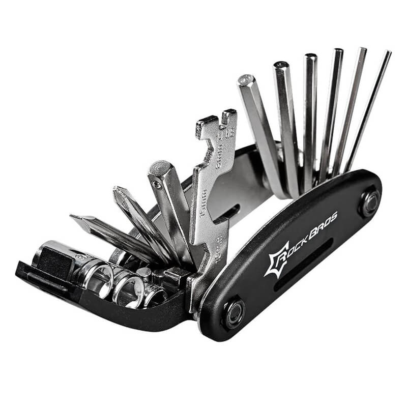 ROCKBROS Fahrrad Multifunktionswerkzeug 16 in 1 Reparatur Werkzeug– Steckschlüssel-Variante - Image 3
