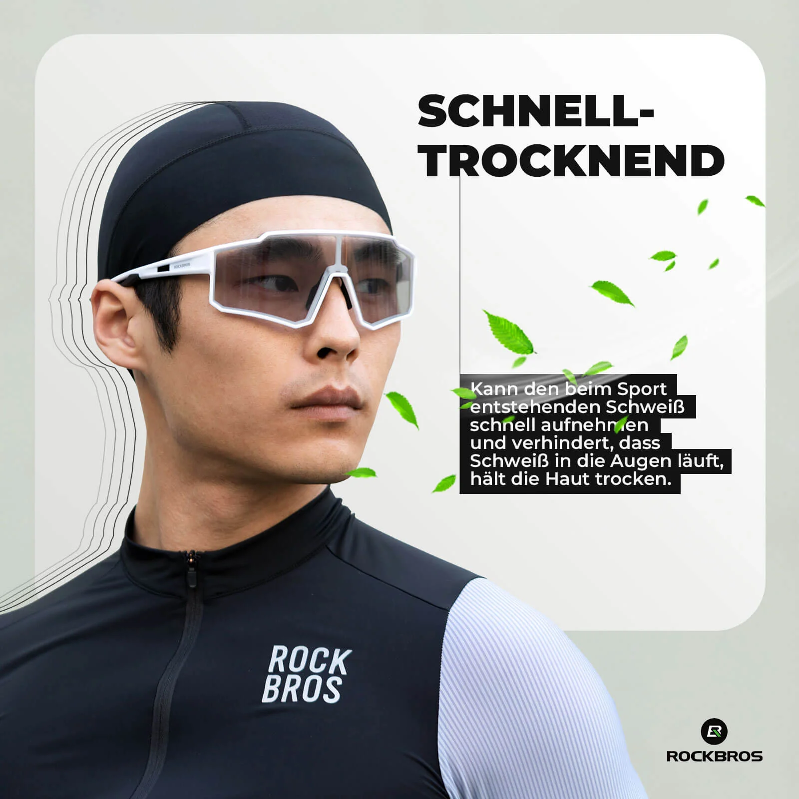 ROCKBROS Fahrrad Mütze UV Schutz Helmmütze Atmungsaktive für Radsportler - Image 5