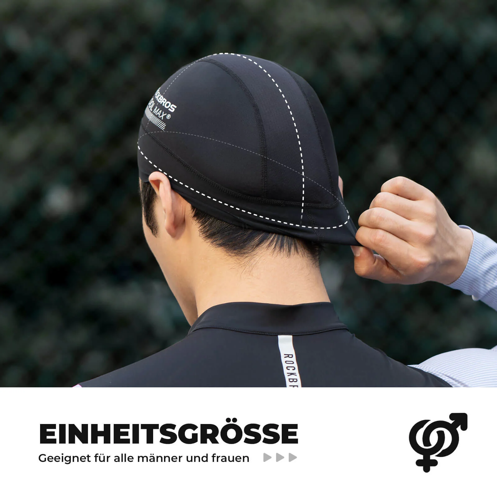 ROCKBROS Fahrrad Mütze UV Schutz Helmmütze Atmungsaktive für Radsportler - Image 7
