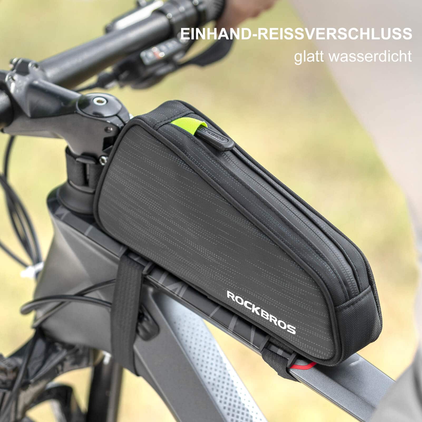 ROCKBROS Fahrrad Oberrohrtasche/Satteltasche 1,1L mit Innenfächern - Image 8