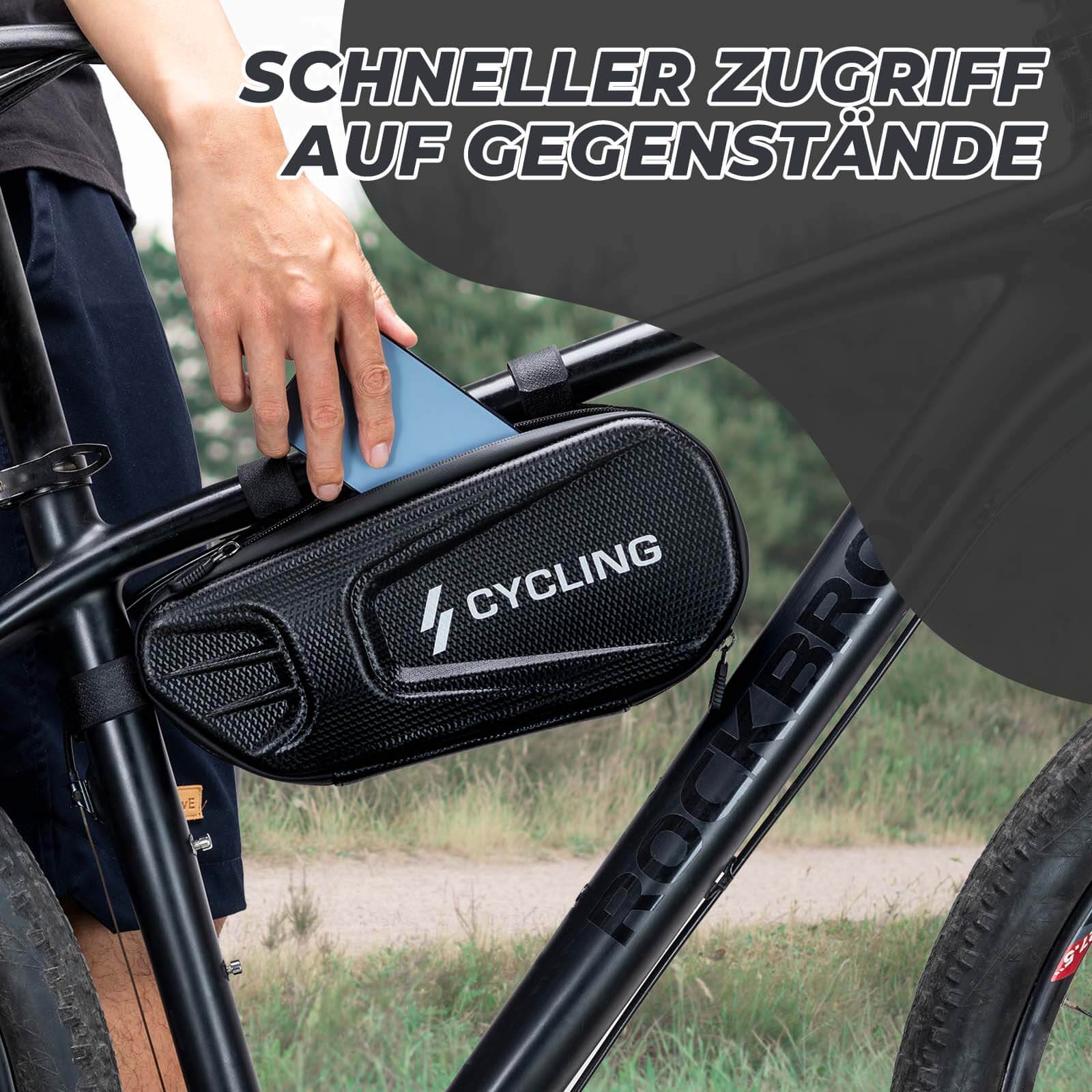 ROCKBROS Fahrrad Rahmentasche 1,5L Dreieckstasch Wasserdicht Fahrradtasche - Image 7