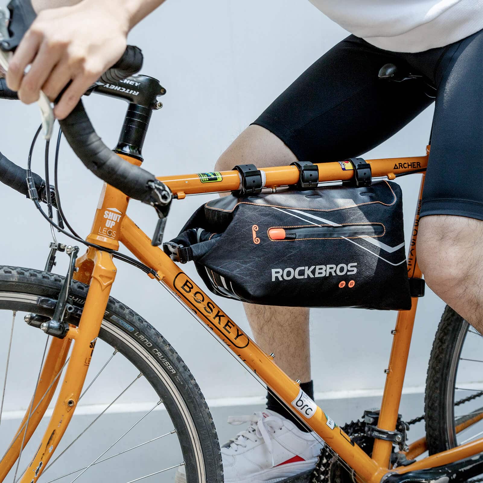 ROCKBROS Fahrrad Rahmentasche wasserdichte Dreiecktasche 3,5L Schwarz - Image 8