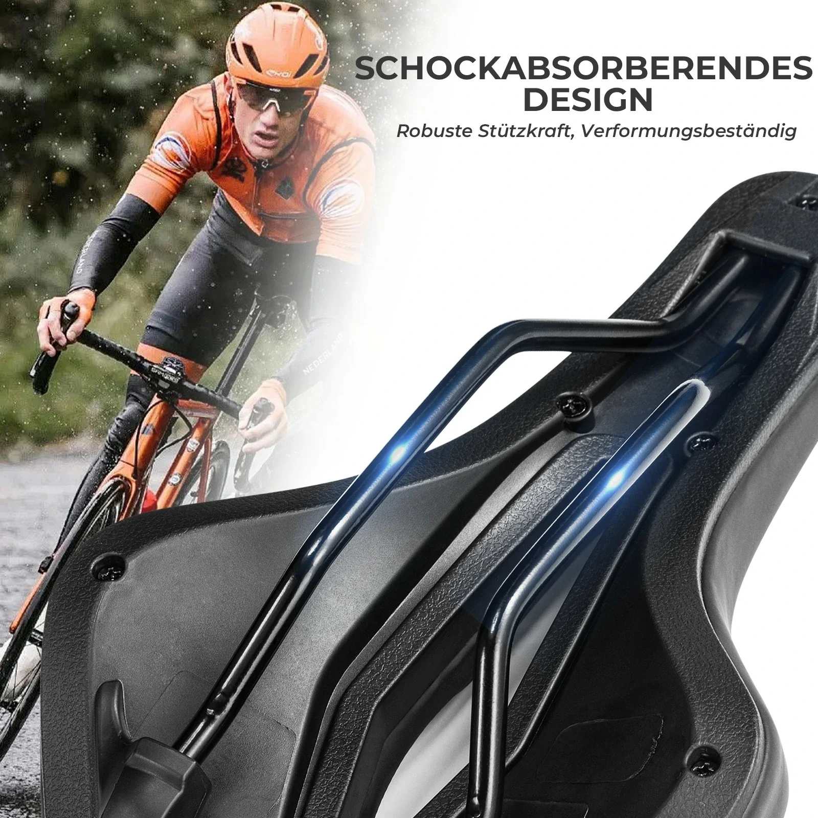 ROCKBROS Fahrrad Sattel Ergonomischer Stoßdämpfender Fahrradsattel Unisex - Image 14