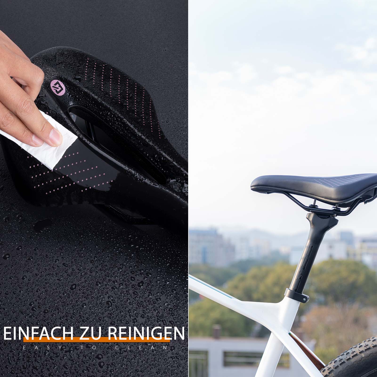 ROCKBROS Fahrrad Sattel Ergonomischer Stoßdämpfender Fahrradsattel Unisex - Image 4