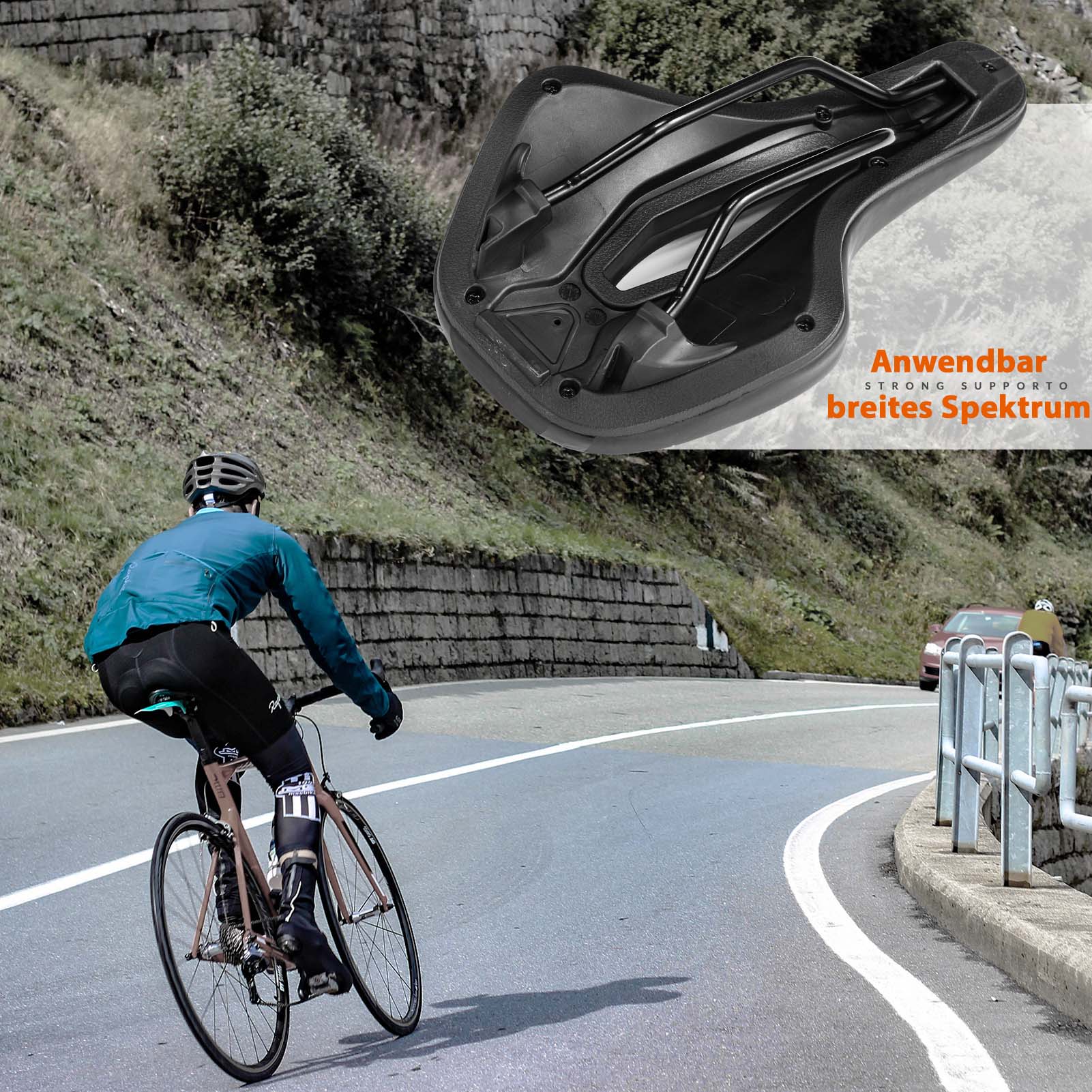 ROCKBROS Fahrrad Sattel Ergonomischer Stoßdämpfender Fahrradsattel Unisex - Image 6