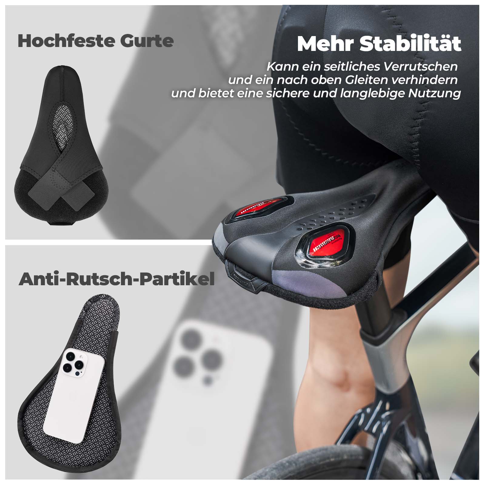 ROCKBROS Fahrrad Sattelbezug Gelüberzug für Fahrradsitz mit Wasserdichter - Image 13