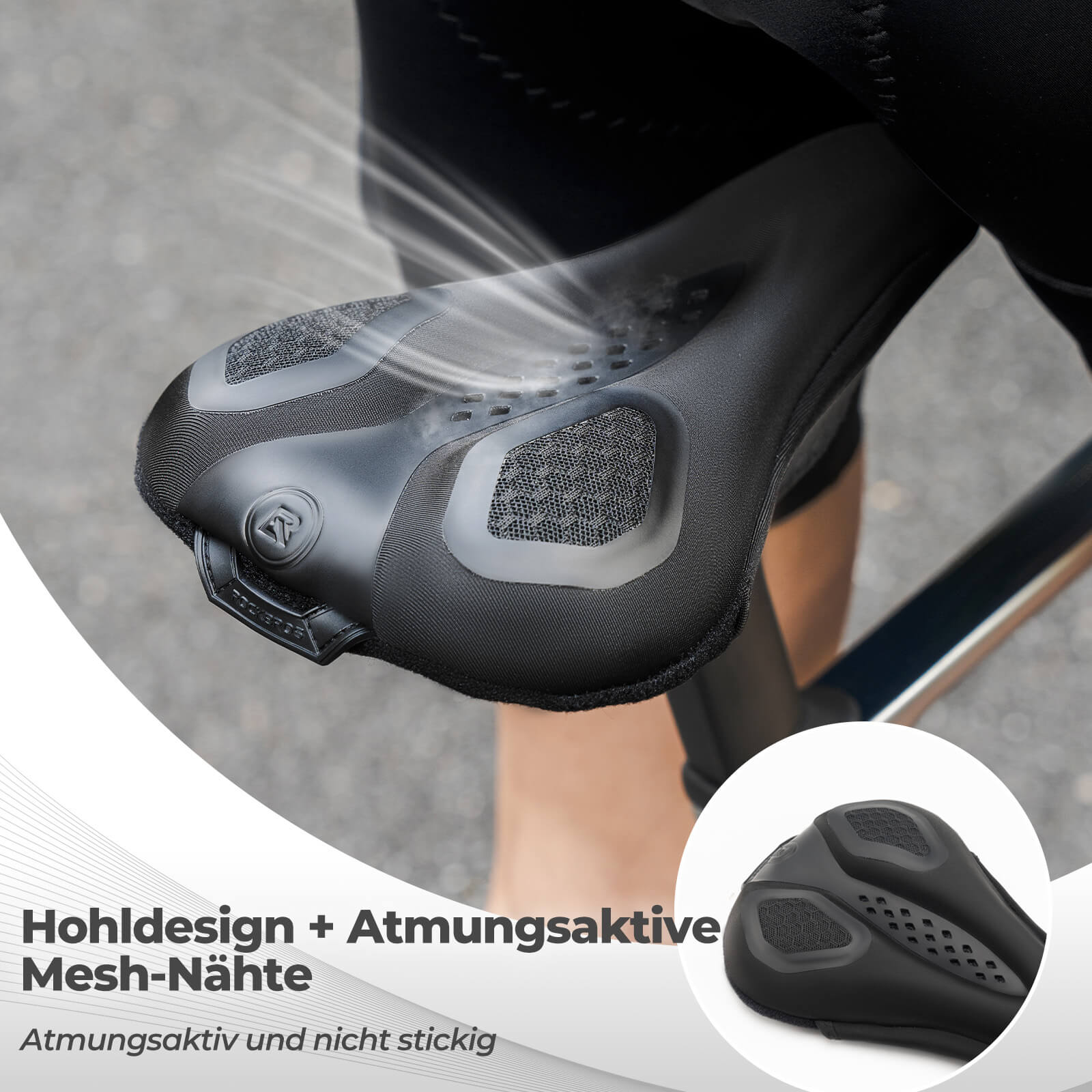 ROCKBROS Fahrrad Sattelbezug Wasserdicht Fahrradsattel Überzug Atmungsaktiv - Image 6