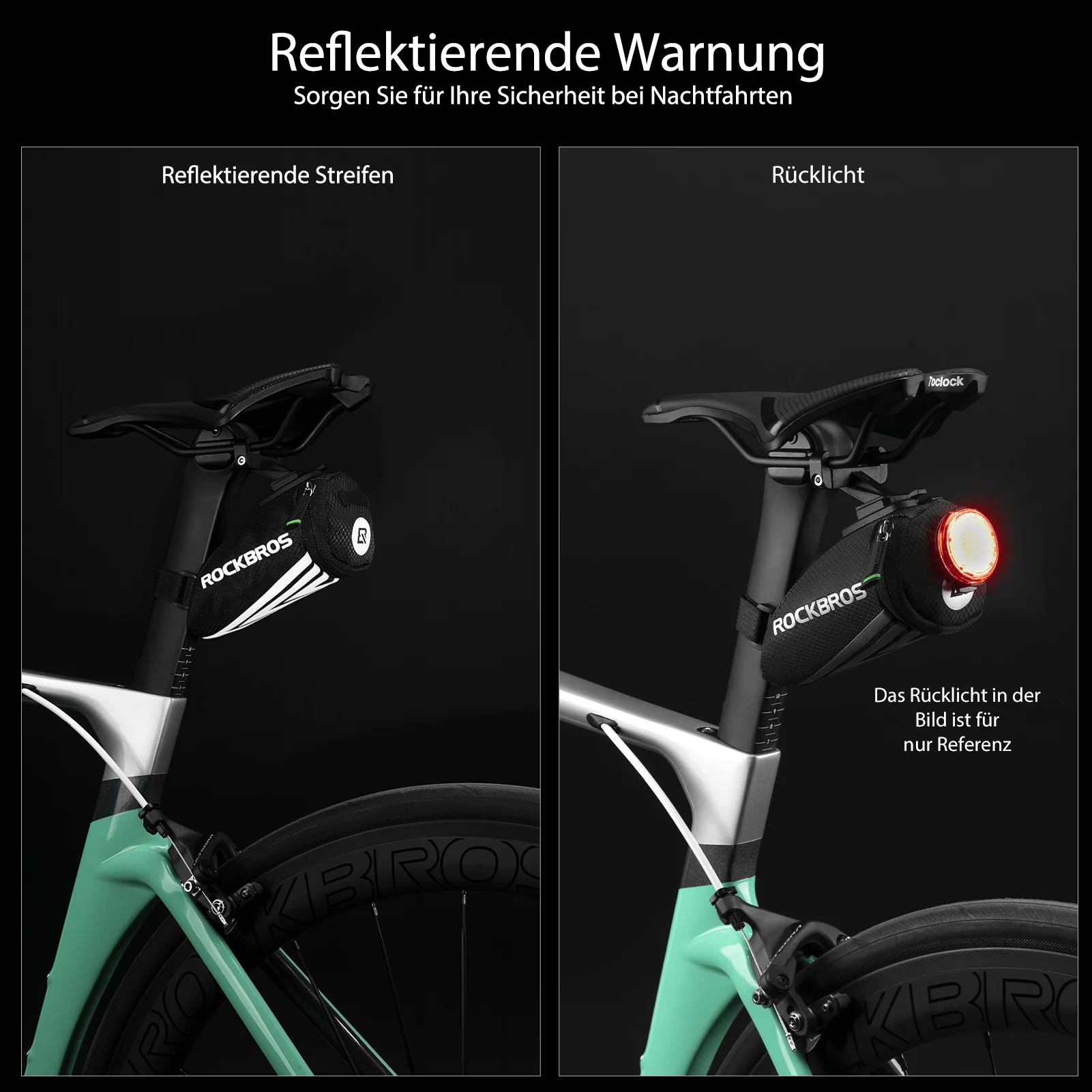 ROCKBROS Fahrrad Satteltasche für MTB/Rennrad/Faltrad Mini Portable - Image 11