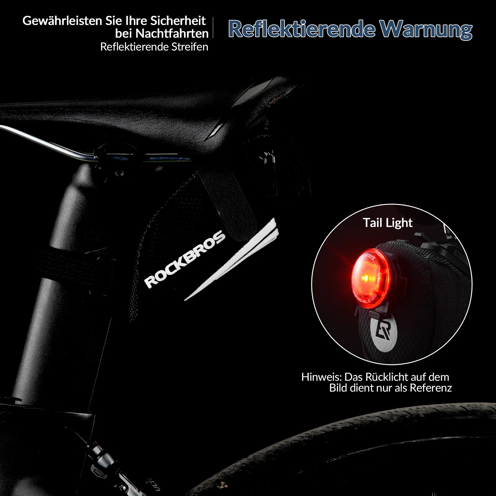 ROCKBROS Fahrrad Satteltasche für MTB/Rennrad/Faltrad Mini Portable - Image 16