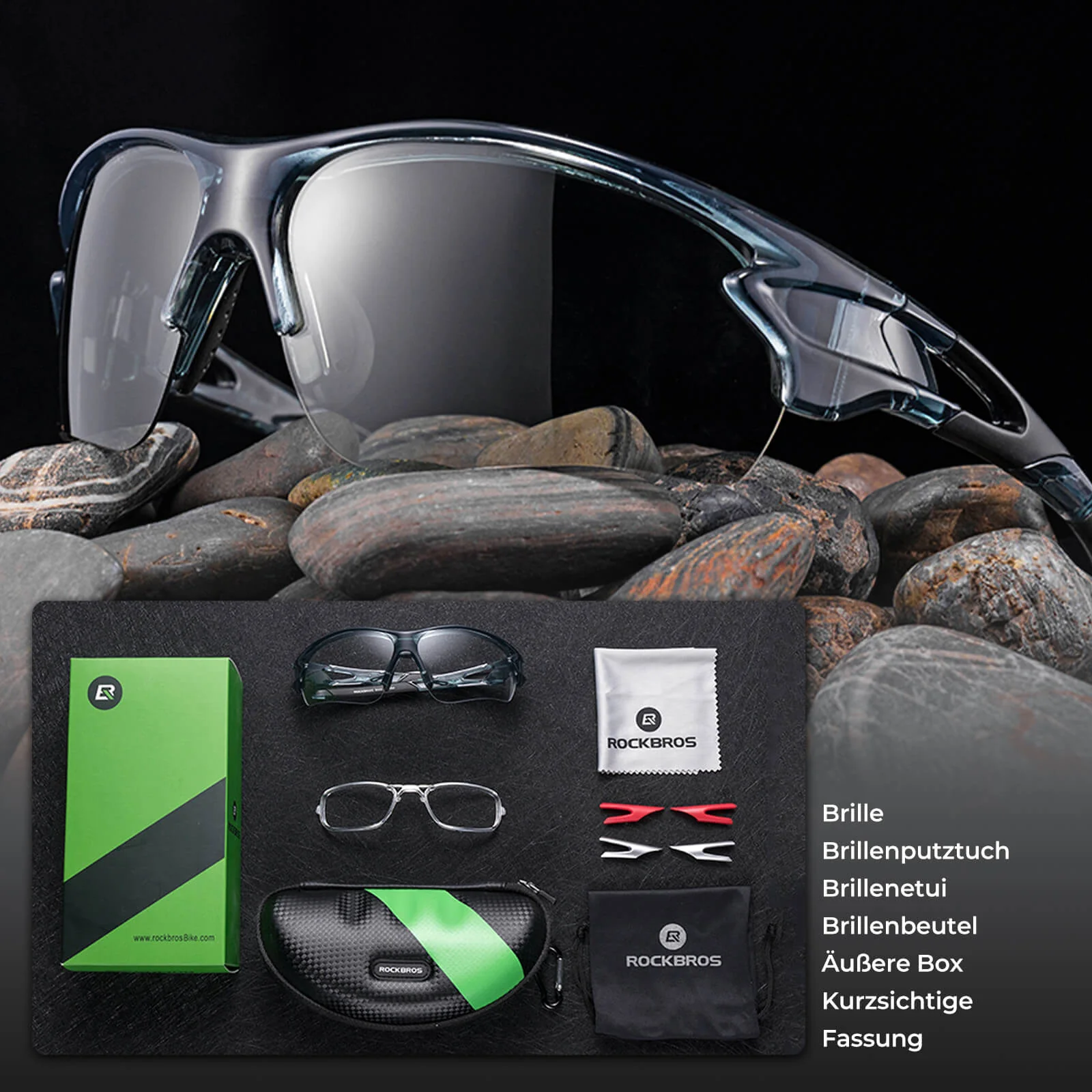Photochromatische Fahrradbrille für Damen und Herren - Image 7