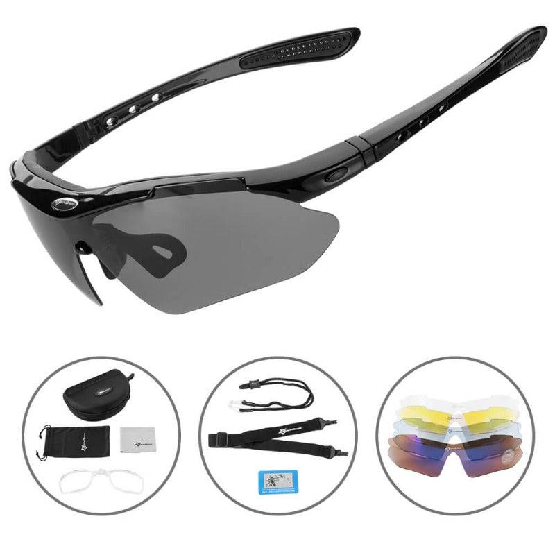 Polarisierte Fahrradbrille mit 5 Wechselgläsern - Image 3