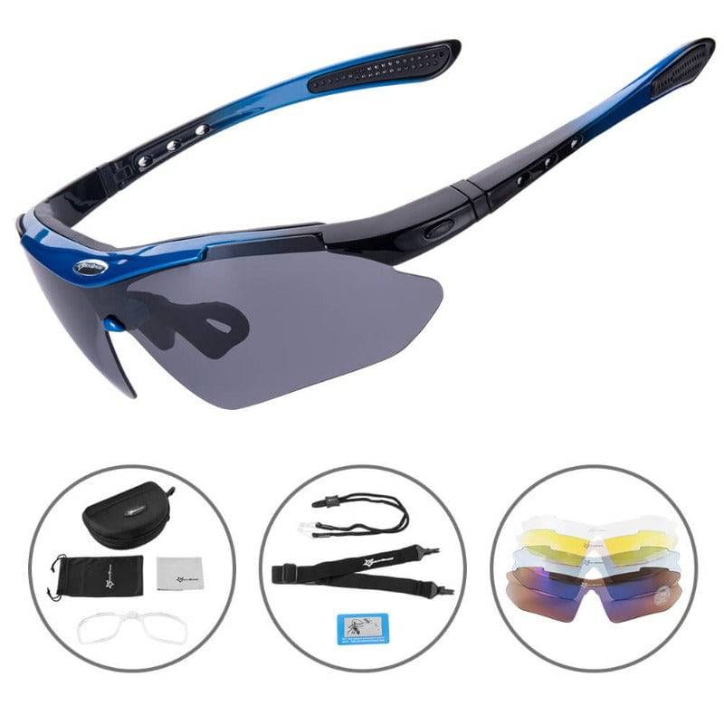 Polarisierte Fahrradbrille mit 5 Wechselgläsern - Image 4