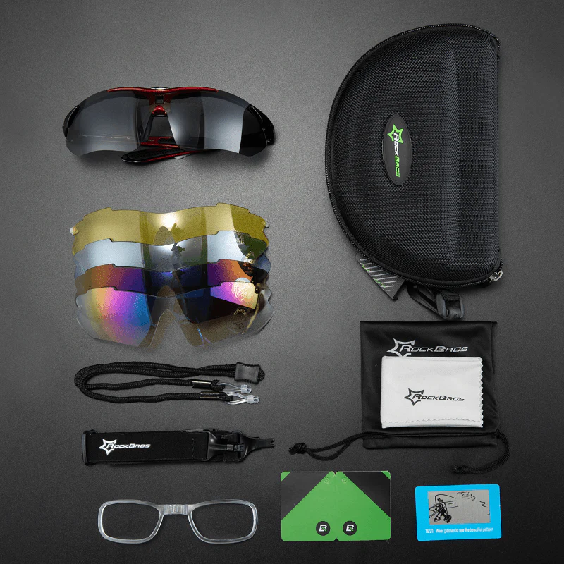 Polarisierte Fahrradbrille mit 5 Wechselgläsern - Image 6