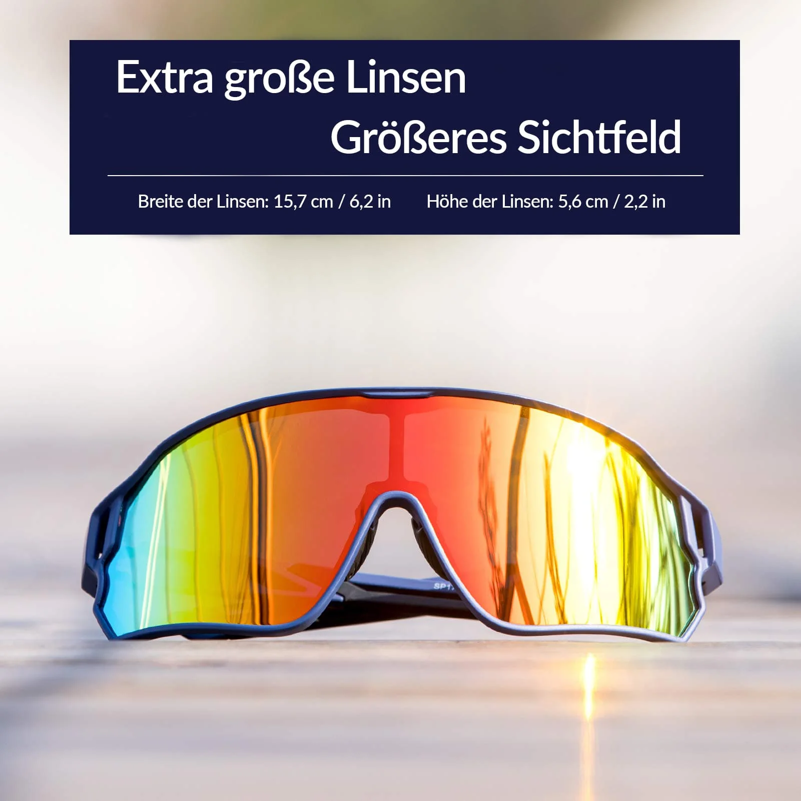 Polarisierte Sportbrille für Radfahrer (UV-Schutz) - Image 4