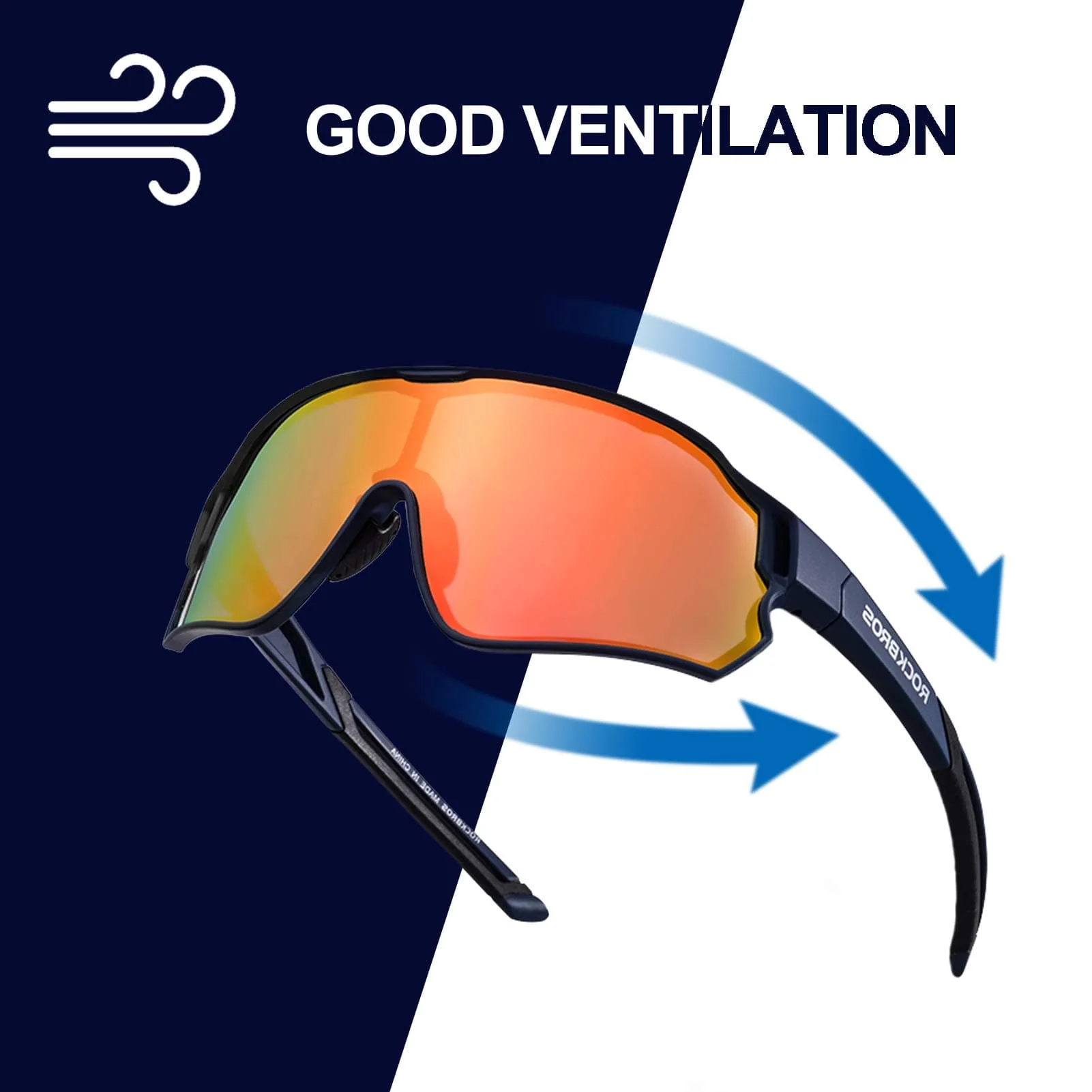 Polarisierte Sportbrille für Radfahrer (UV-Schutz) - Image 6