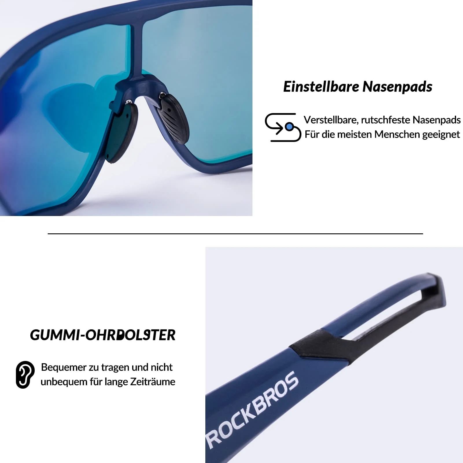Polarisierte Sportbrille für Radfahrer (UV-Schutz) - Image 7