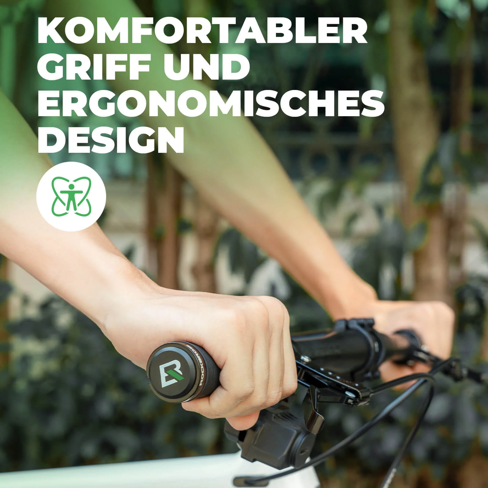 ROCKBROS Fahrradgriffe rutschfest Doppelverschluss 22,2mm - Image 10