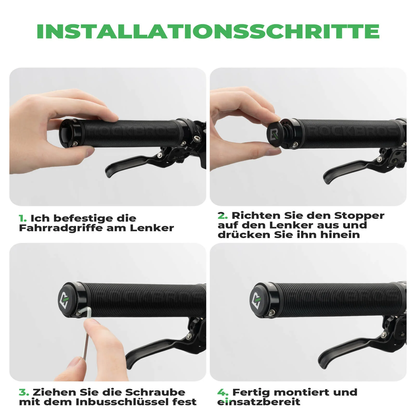 ROCKBROS Fahrradgriffe rutschfest Doppelverschluss 22,2mm - Image 12