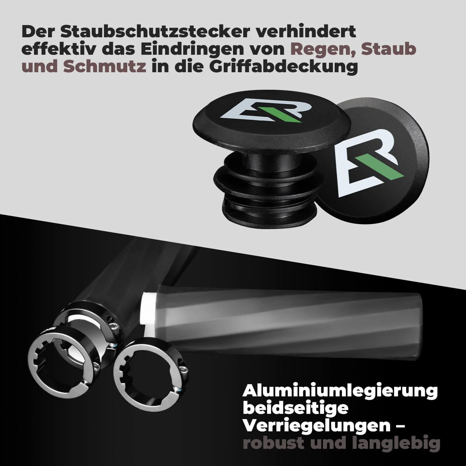 ROCKBROS Fahrradgriffe rutschfest Doppelverschluss 22,2mm - Image 8