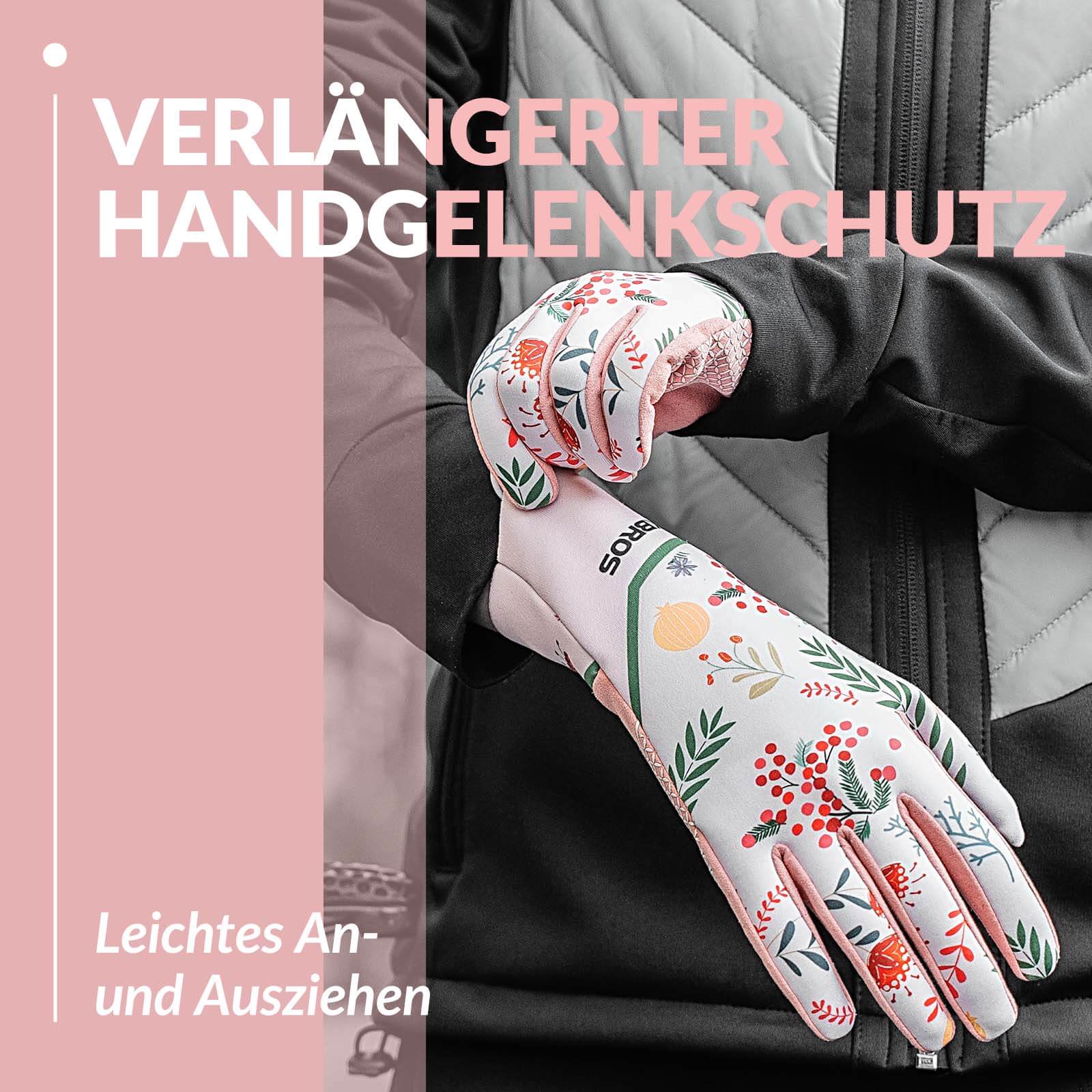 ROCKBROS Fahrradhandschuhe Damen Winddicht Handschuhe Touchscreen Atmungsaktiv - Image 5