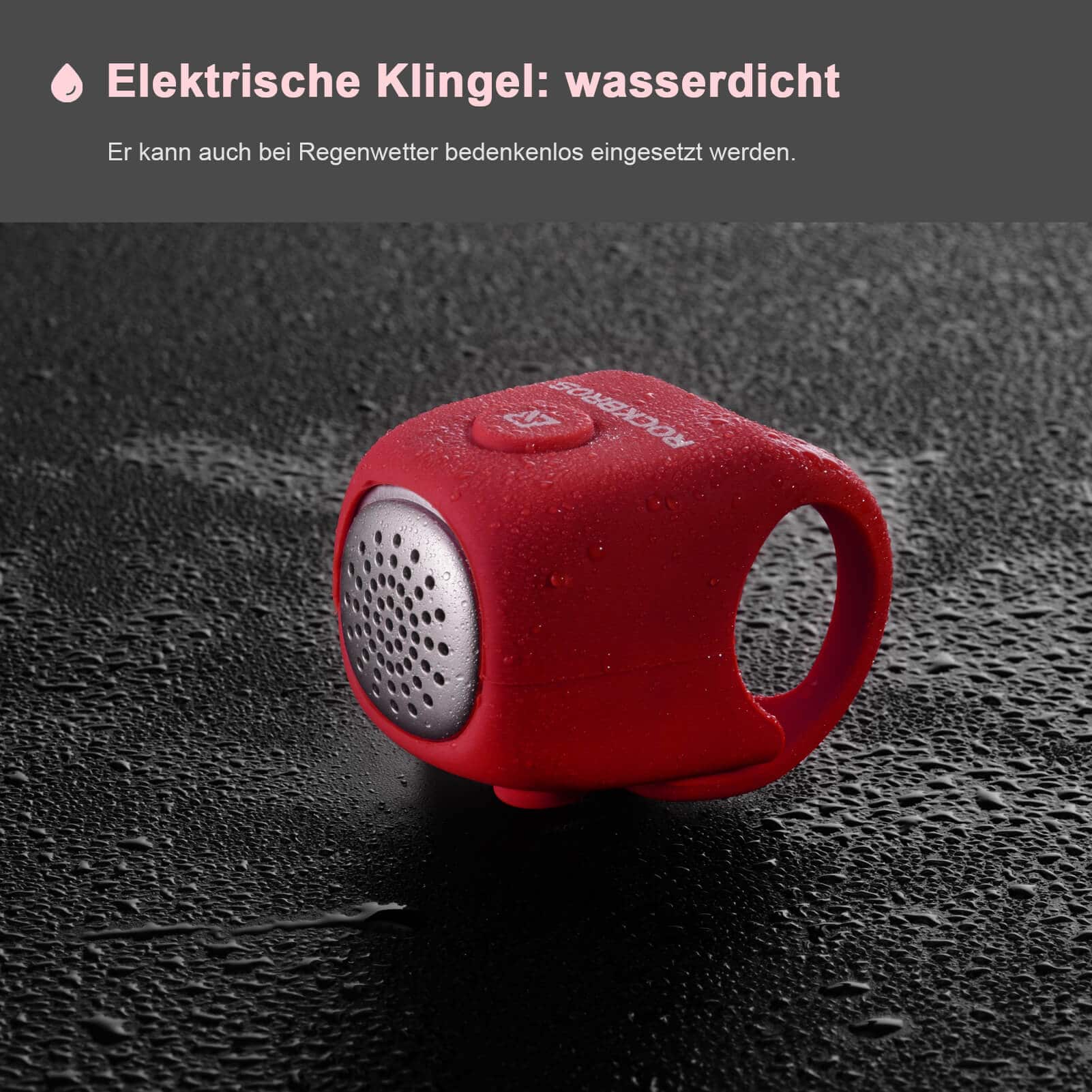 ROCKBROS Fahrradklingel Elektronisch Glocke IPX4 Wasserdicht - Image 12