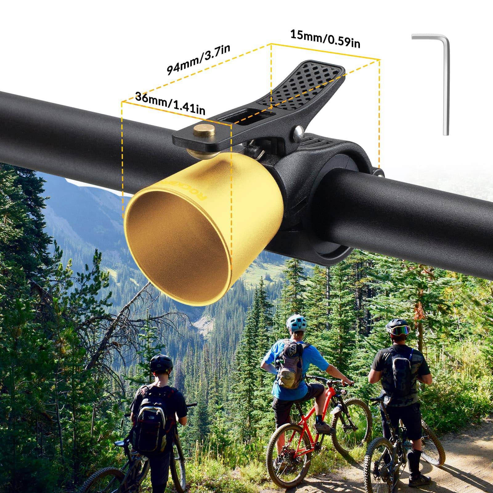 ROCKBROS Fahrradklingel Laut Retro Klingel für MTB Rennrad Vier Farben - Image 11
