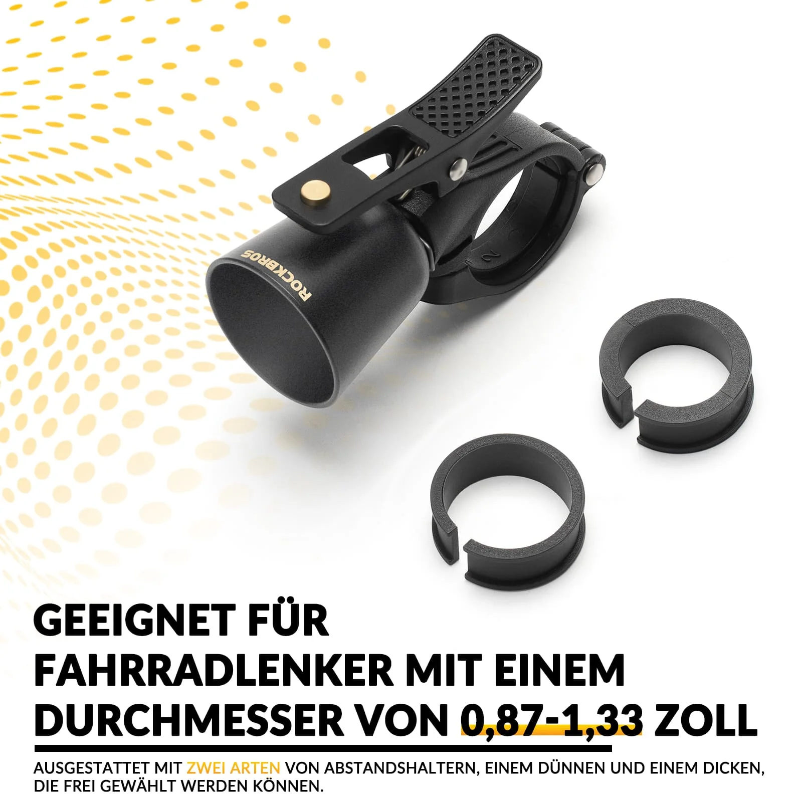 ROCKBROS Fahrradklingel Laut Retro Klingel für MTB Rennrad Vier Farben - Image 13
