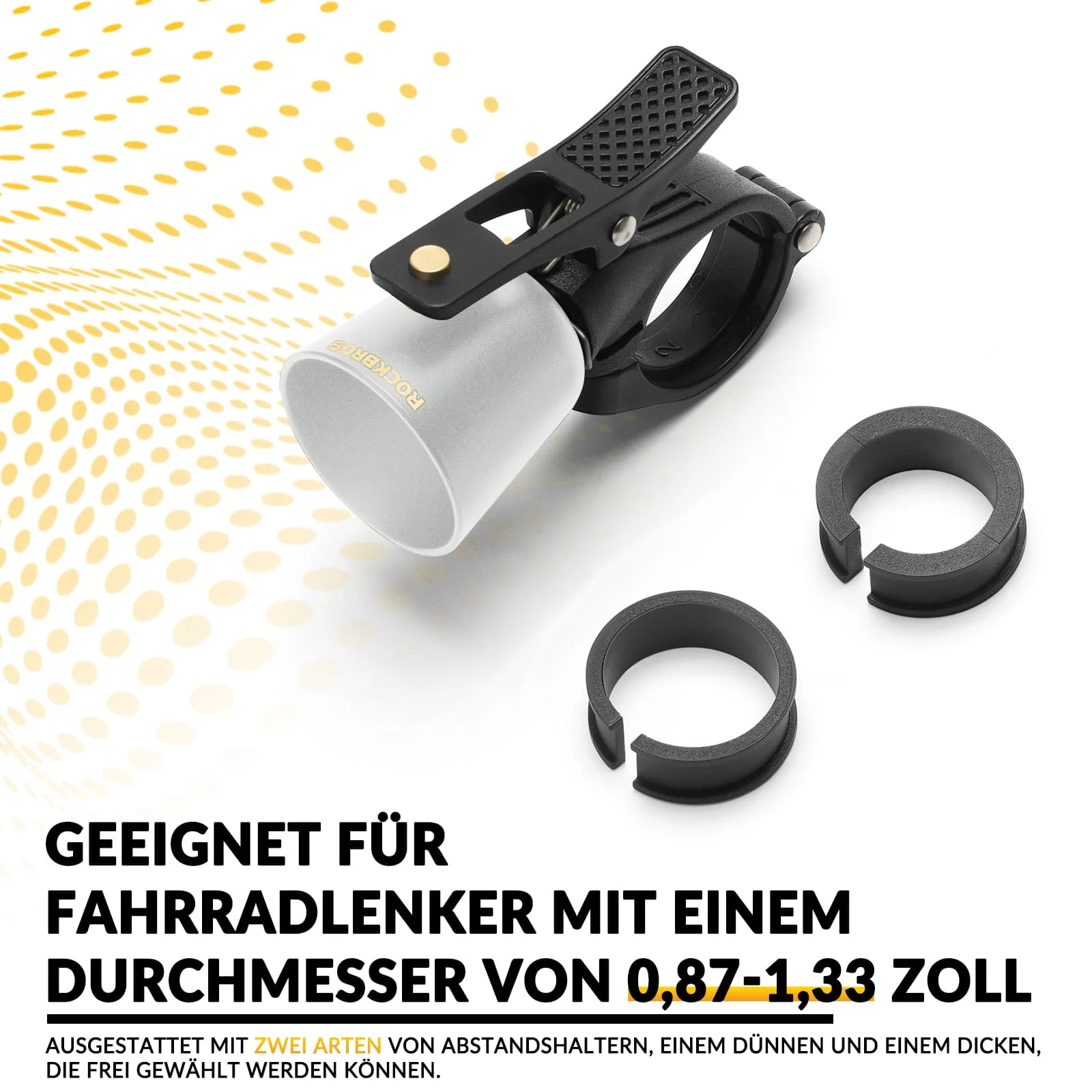 ROCKBROS Fahrradklingel Laut Retro Klingel für MTB Rennrad Vier Farben - Image 18